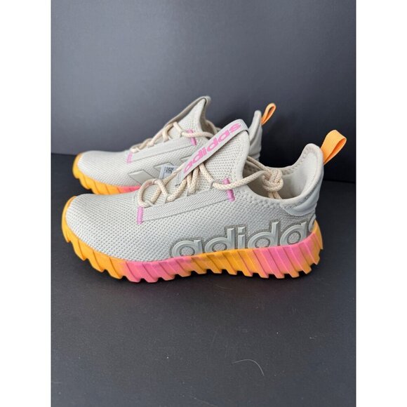 NEW Adidas Kaptir 3.0 Sneakers Shoes Alumina / Bliss Pink / Hazy Orange US 4 - Picture 4 of 7